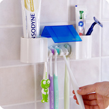 浴室创意牙具座吸壁式牙刷架套装无痕魔力贴牙刷牙膏置物架免安装