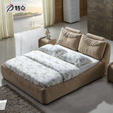 特点布艺床婚床 布床1.5 1.8米储物床可拆洗布艺床简约现代高箱床