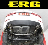 ERG正品现代朗动排气管改装 尾端双边双鼓原装位安装双边四出霸气