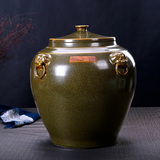 景德镇陶瓷带盖米缸米桶茶叶末油缸酒坛缸水缸50斤100斤20斤200斤