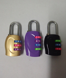 新品锌合金挂锁箱包锁健身房密码锁衣柜安全防盗锁拉链锁厂家直销