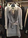 英国代购 博柏利 burberry 女装 羊绒混纺围裹式外套 39771161