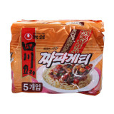 【天猫超市】韩国进口农心秘制川辣炸酱面137gx5干拌面泡面方便面