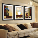 抽象画现代简约客厅装饰画沙发墙上挂画艺术画挂画三联画有框画