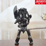 简艺 创意金属铁艺怪兽战士机器人模型摆件 橱窗桌面装饰个性礼品
