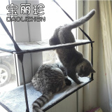 猫吊床夏吸盘式窗台猫床猫窝猫爬架大号猫吊床垫子宠物用品猫吊床