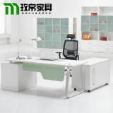 玫帛现代简约办公家具办公桌单人老板桌新款板式主管桌椅大班台