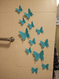 3d仿真蝴蝶立体墙贴创意卧室客厅电视墙墙壁贴纸贴画彩色蝴蝶墙贴