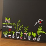 植物小盆栽墙贴 客厅沙发窗花贴纸墙画墙纸壁画贴花花草可移除贴