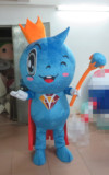 上海定做皇冠大眼魔法棒蓝色大头娃娃卡通人偶服装 红色披风公仔