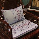中式古典红木沙发棉麻坐垫套靠背抱枕实木椅垫罗汉床加厚海绵定做