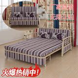 宜家沙发1.2米1.5米双人1米单人布艺两用多功能折叠可拆洗沙发床