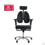 普格瑞斯PH18BH人体工学健康双背电脑椅老板总裁椅真皮牛皮椅特价