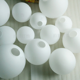 灯具配件奶白磨砂球形玻璃灯罩玻璃圆球灯罩台灯吊灯吸顶灯灯罩