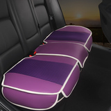 汽车坐垫简约冰丝皮单片无靠背后排座垫四季通用透气新款全包垫子