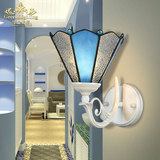 地中海壁灯床头灯卧室过道灯欧式蒂凡尼浴室镜前灯美式简约创意灯