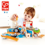 德国Hape百变木匠工具盒 儿童玩具 宝宝益智早教智力螺母拆装组装
