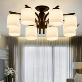 北欧简约美式艺术客厅大灯现代卧室房间创意个性节能铁艺吸顶灯