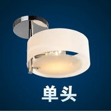 韩式水晶吊灯圆形创意LED吸顶灯客厅灯具大气主卧室灯温馨餐厅灯