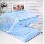 免安装可折叠携带支架BB床带床垫新生婴儿蚊帐床0-1岁宝宝床中床
