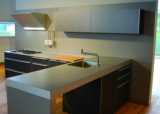 整体橱柜定做 不锈钢台面UV门板环保柜体现代简约 厨房厨柜定制