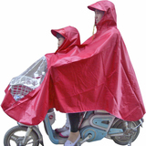 母子雨衣电动车自行车加大加肥雨披双人雨衣摩托车加长雨披包邮