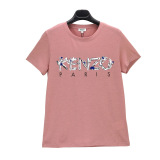 正品 KENZO 16春夏女士文艺字母LOGO印花时尚短袖T恤 990-2TS841