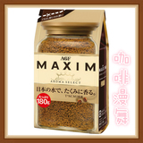 包邮日本进口AGF maxim高品质速溶无糖黑咖啡经典原味180G大包装