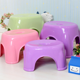 儿童矮凳塑料小板凳宜家凳子浴室时尚圆凳成人加厚换鞋茶几方椅子