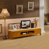 欧式橡木实木大理石电视柜茶几组合 现代简约客厅整装地柜电视柜
