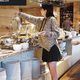 韩国东大门代购2016春季女装潮套头带帽韩国宽松大码针织衫卫衣