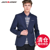 |JackJones杰克琼斯经典纯棉商务休闲西装外套E|214308004