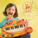 亚马逊B.Toys大嘴猫咪电子琴培养音乐认知早教益智儿童玩具2-6岁