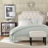 欧式简约现代实木软包双人床 新古典法式1.5 1.8米布艺婚床小户型
