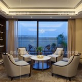 新中式售楼处洽谈桌椅组合售房部欧式家具酒店大厅接待休闲沙发椅