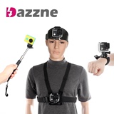 dazzne 小蚁相机gopro配件运动摄像机自拍杆手腕头带胸带KT116