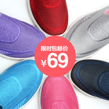 老北京布鞋女鞋夏季透气运动休闲鞋单鞋学生帆布鞋懒人蹬女鞋子