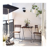 宜家代购塔尔诺实木折叠餐桌椅轻便户外庭院家具休闲阳光沙滩