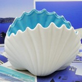 海洋风格装饰品 地中海陶瓷贝壳创意家居客厅摆件工艺品结婚礼物