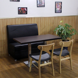 甜品店沙发卡座 奶茶店茶餐厅沙发卡座桌椅组合西小吃店餐饮沙发