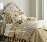 现货欧式布艺双人床现代简约美式风格卧室1.8米时尚婚姻方床定制