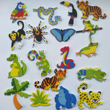 EVA海绵贴纸包邮幼儿园手工粘贴3D立体动物贴画3-7岁奖励儿童贴纸
