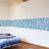墙贴纸贴画抽象艺术个性条纹斑马纹路客厅墙壁装饰腰线贴简约现代
