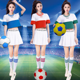 法国欧洲杯足球宝贝拉拉队啦啦操服装演出服团体啦啦队表演服女