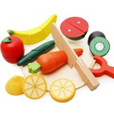 热卖木制磁性蔬菜水果切切乐玩具切切看男女孩过家家儿童套装3-4-