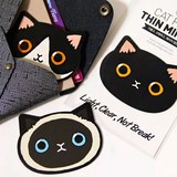韩国andcabinet创意设计可爱猫咪头小镜子便携随身化妆镜迷你款
