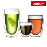 Bodum波顿双层玻璃杯 透明水杯 茶杯咖啡杯 创意杯子啤酒杯冰沙杯