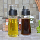 日本asvel厨房玻璃油壶 大号防漏油定量油瓶装油罐创意酱油瓶醋瓶