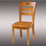 实木餐椅 家用酒店餐厅办公组装靠背椅 白色橡木休闲椅子简约现代
