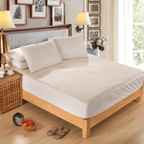 正品100%羊毛加厚夹棉床笠席梦思保护套 床罩床垫套1.5/1.8米特价